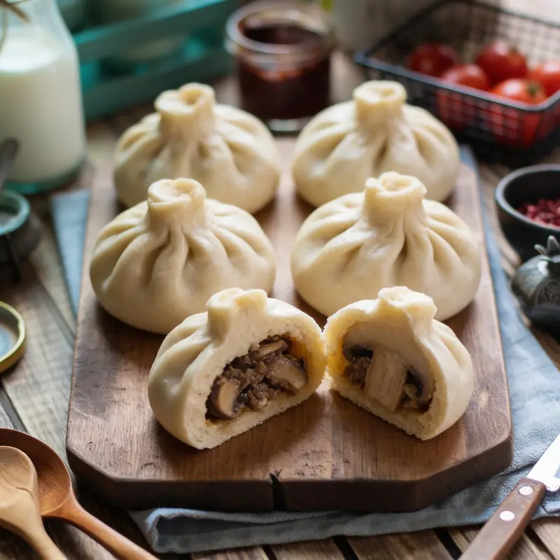 Хинкали с грибной начинкой — курс «Грузинская кухня»